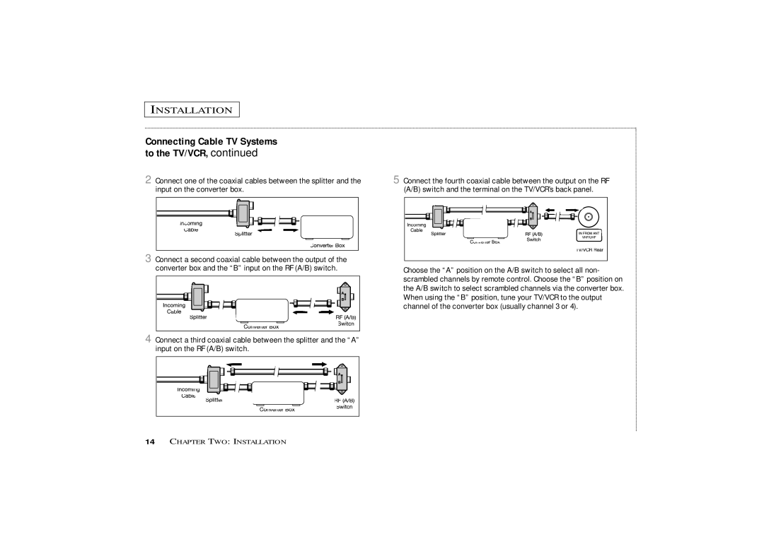 Samsung CXM1974, CXM 1374 owner manual Installation 