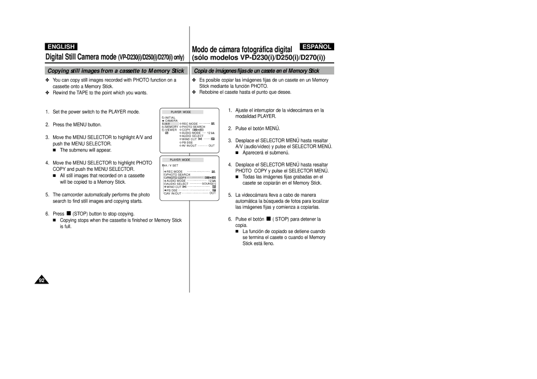 Samsung D230(i), D250(i), D270(i) manual Pulse el botón Menú, Aparecerá el submenú 