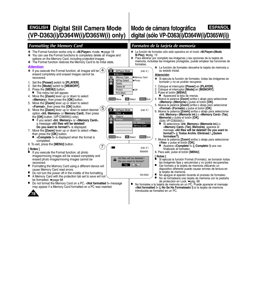 Samsung D365W(I) manual Atención 