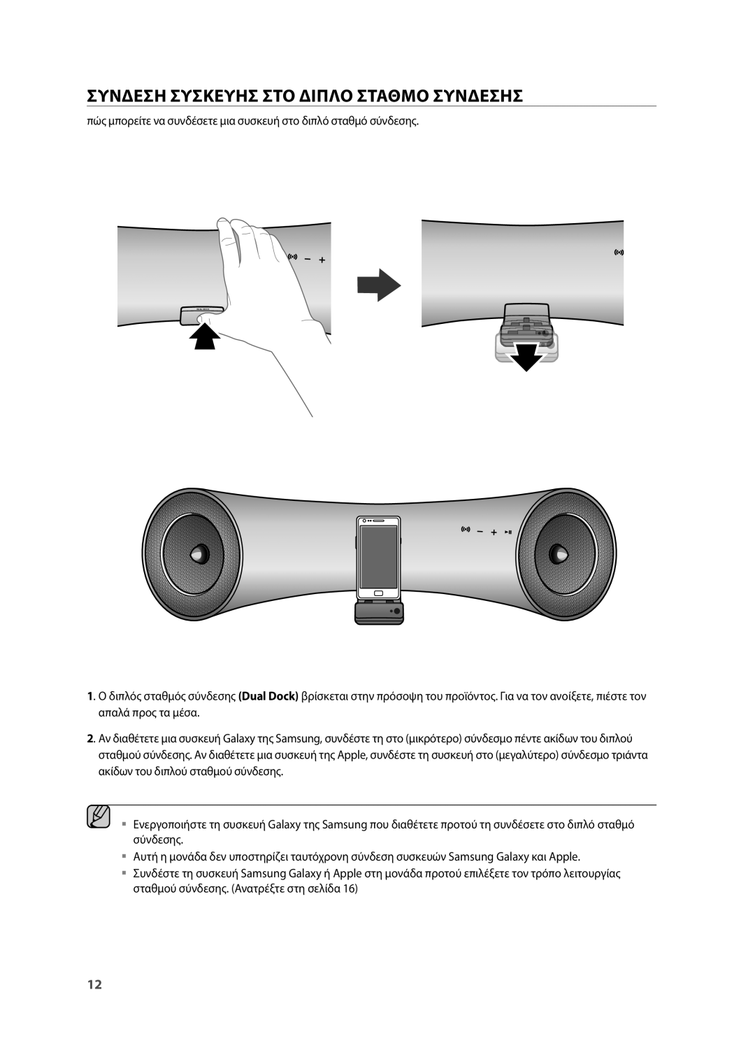 Samsung DA-E550/EN manual ΣΥΝδεΣή ΣΥΣΚεΥήΣ ΣΤΟ διΠΛΟ Στάθμο ΣΥΝδεΣήΣ 