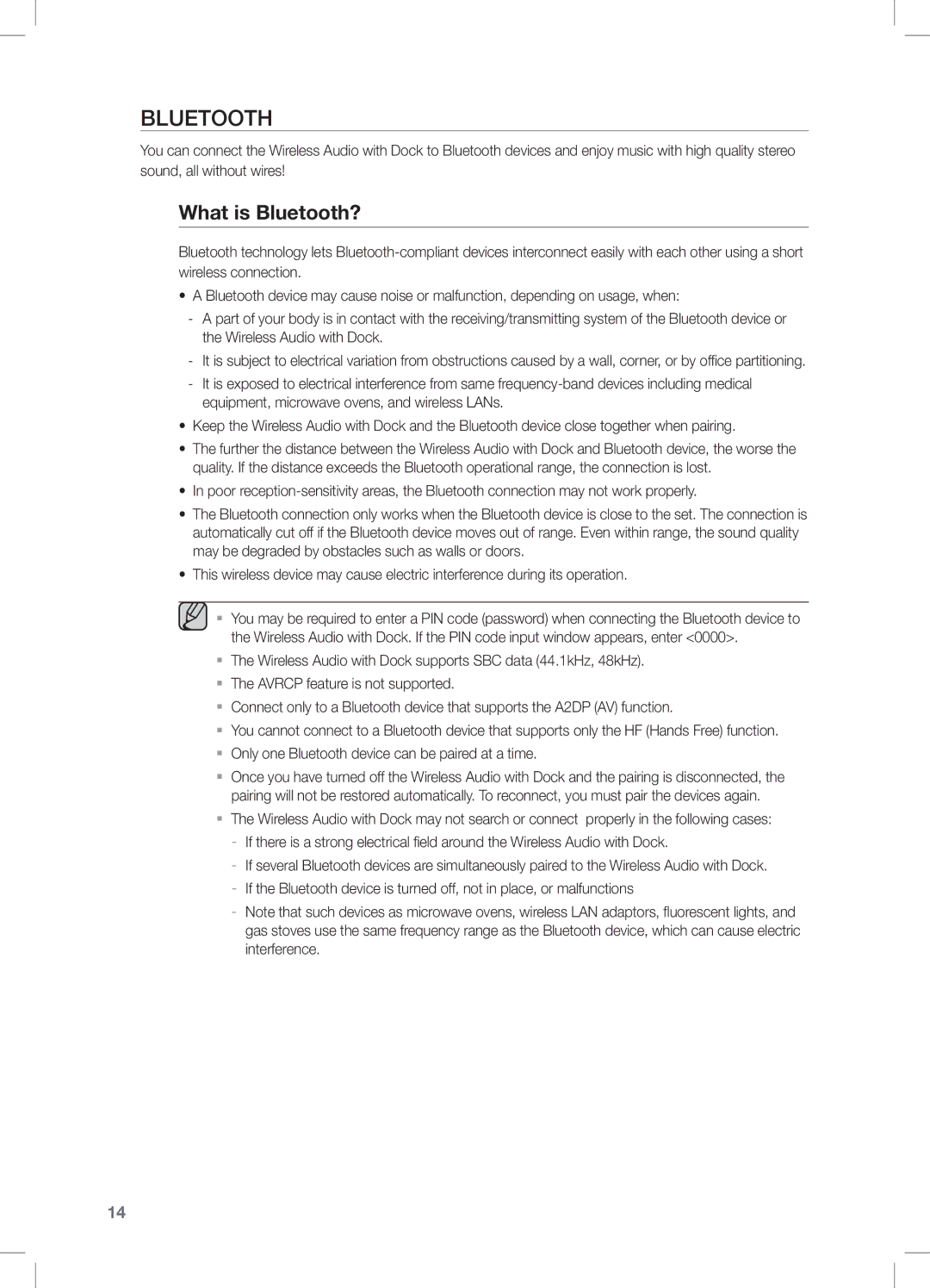 Samsung DA-E550/ZN, DA-E550/UM, DA-E550/SJ manual What is Bluetooth? 