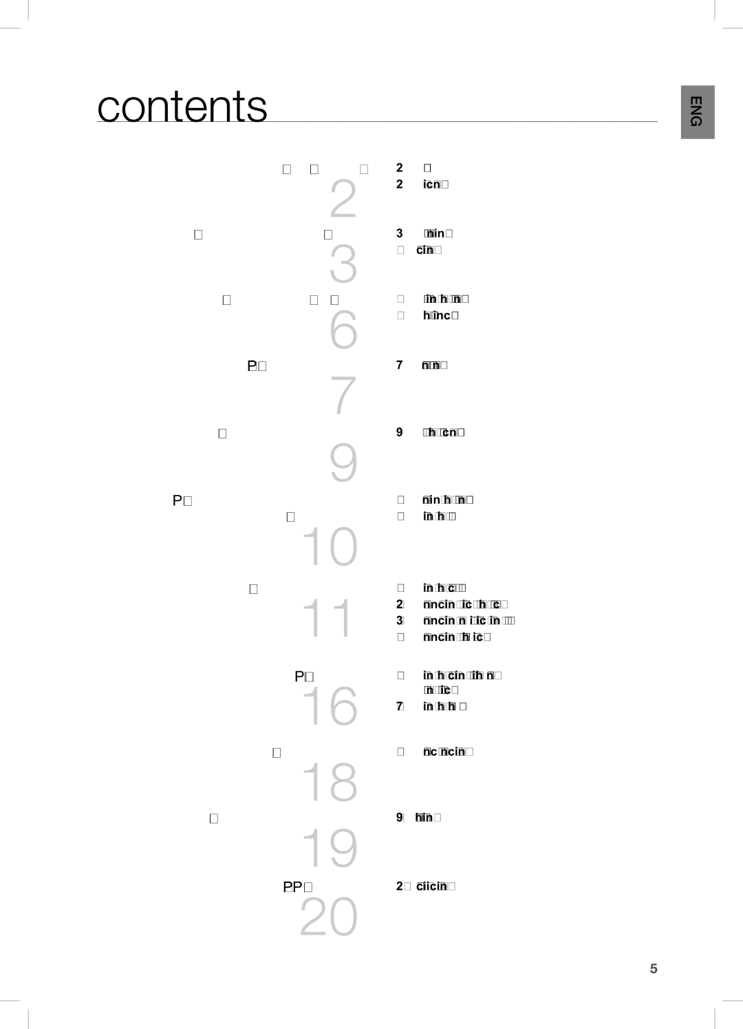 Samsung DA-E570 user manual Contents 