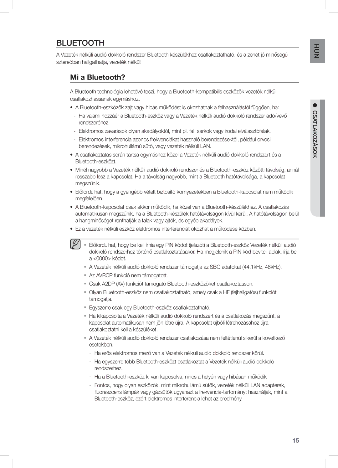 Samsung DA-E651/EN, DA-E650/EN, DA-E651/XE manual Mi a Bluetooth? 