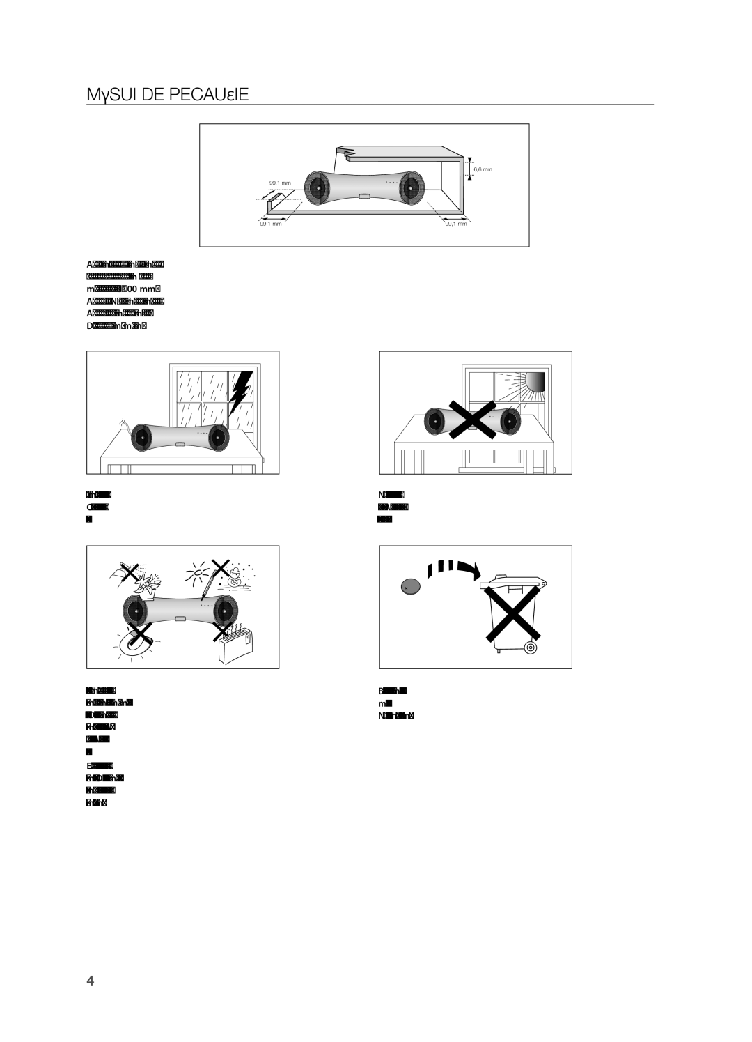 Samsung DA-E651/EN, DA-E650/EN manual MăSURi De PRecAUţie 