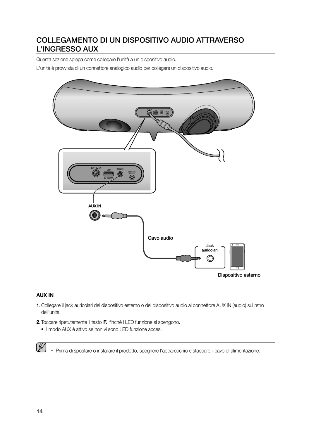 Samsung DA-E650/ZF, DA-E651/ZF manual Aux 