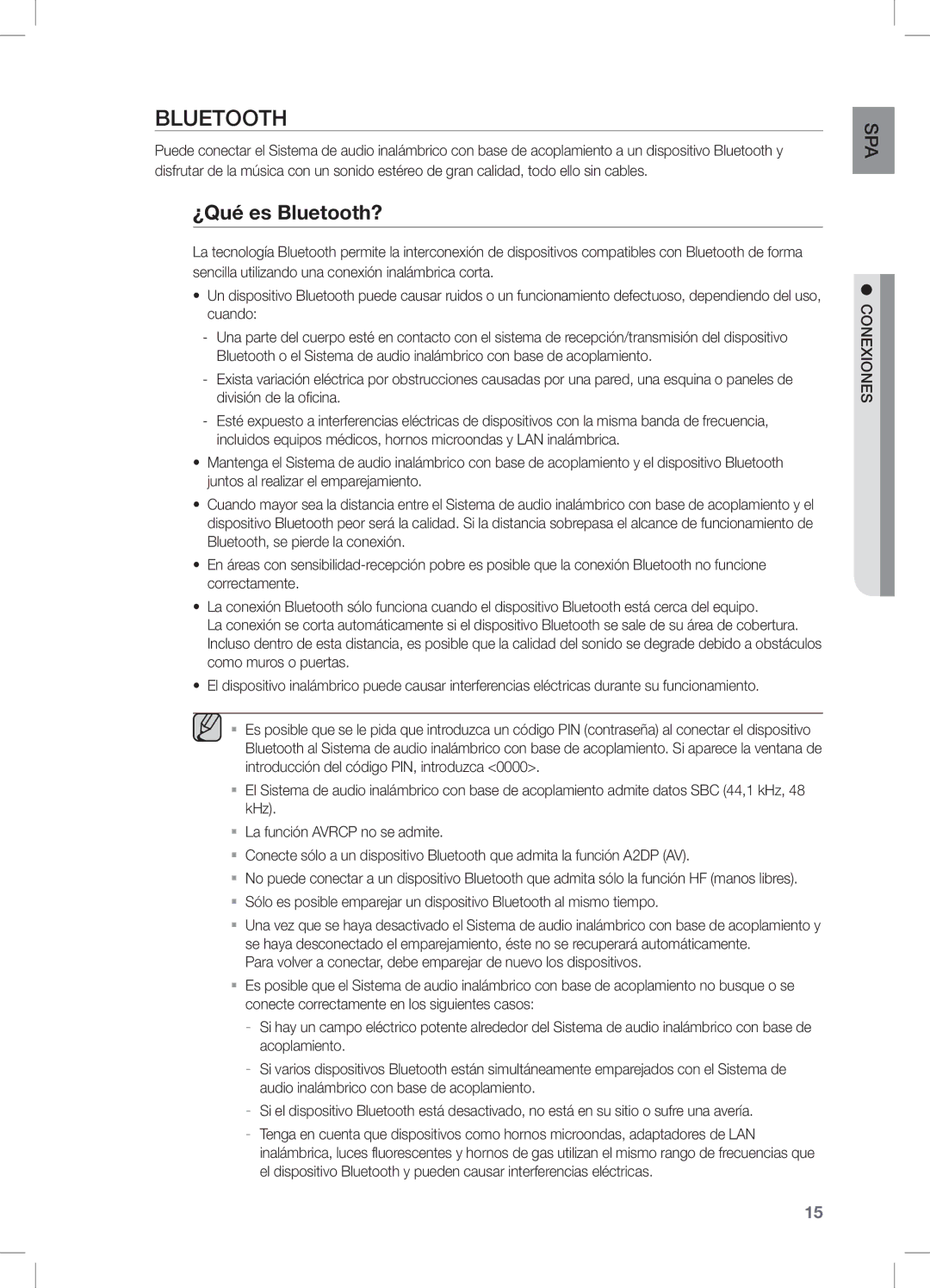 Samsung DA-E651/ZF, DA-E650/ZF manual ¿Qué es Bluetooth? 