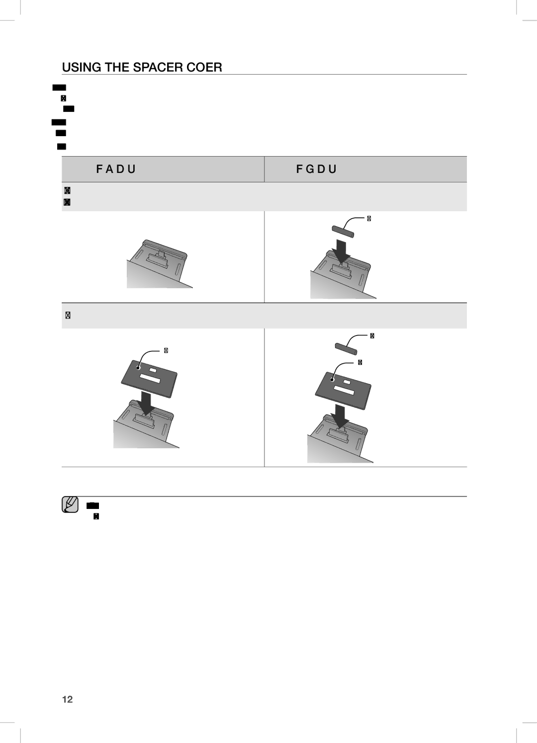 Samsung DA-E670, DAE670ZA user manual Using the sPacer coVer, For apple device Users For galaxy device Users 