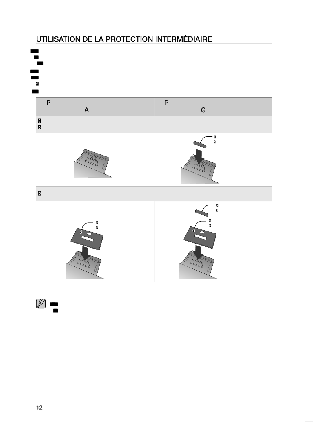 Samsung DA-E670/EN manual UTiLiSATiOn De LA PROTecTiOn inTeRMÉDiAiRe, Pour les utilisateurs d’appareils Apple Galaxy 