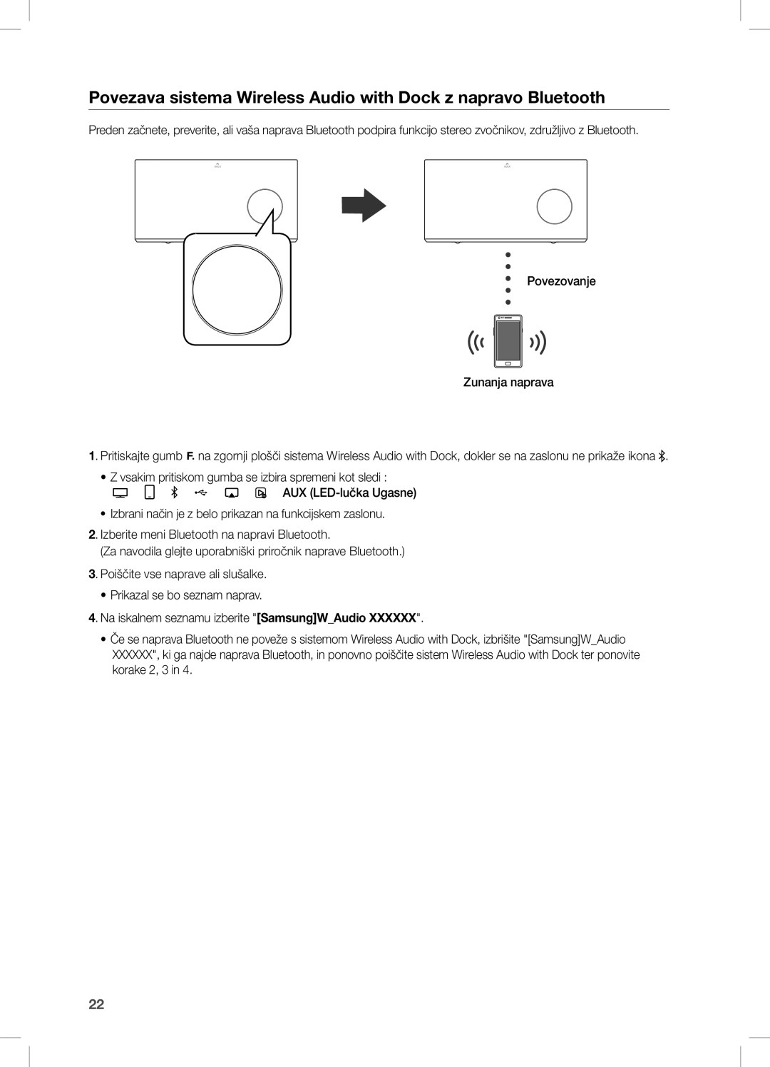 Samsung DA-E670/XE manual Dock 