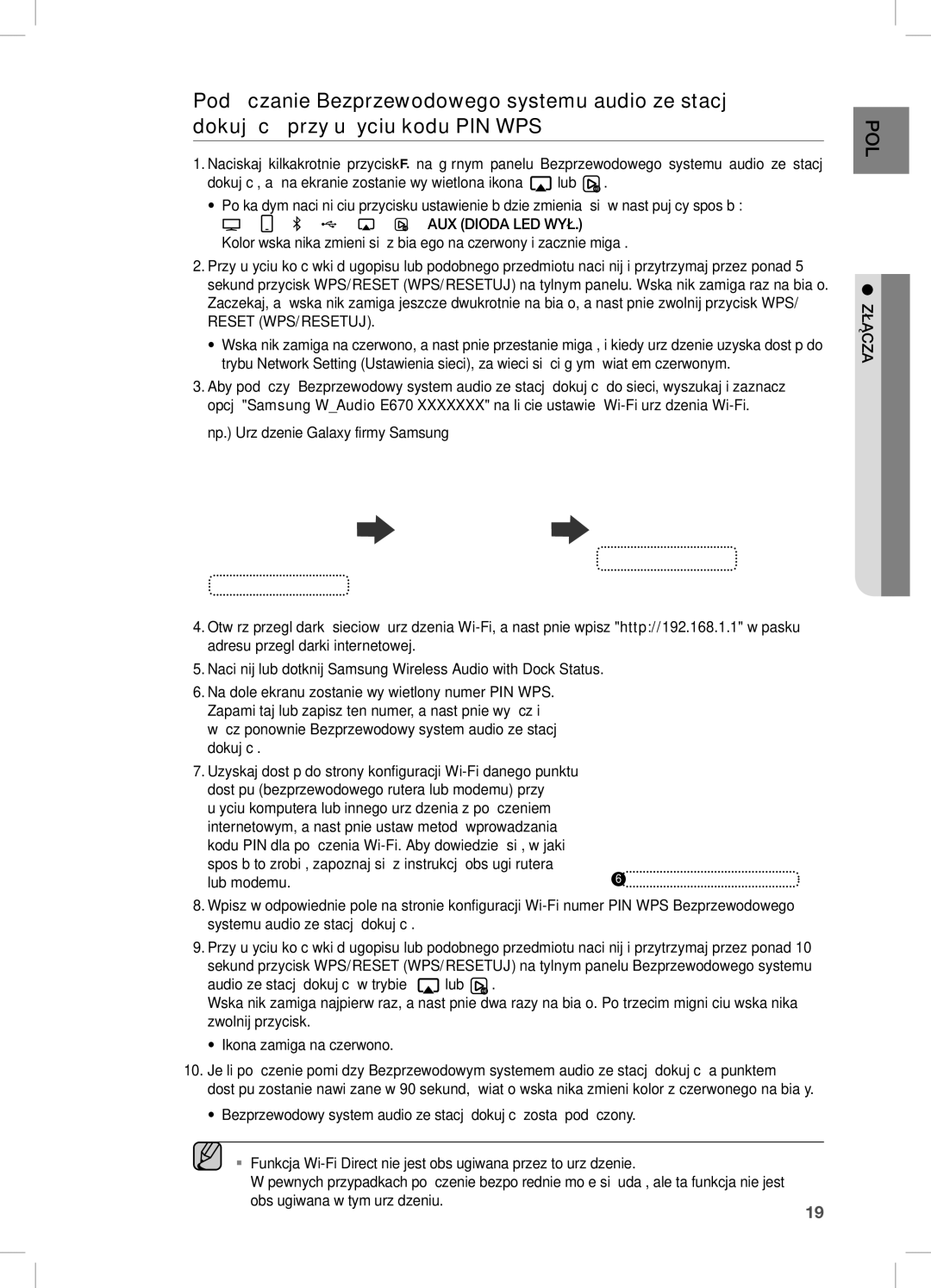 Samsung DA-E670/XE manual Lub modemu 