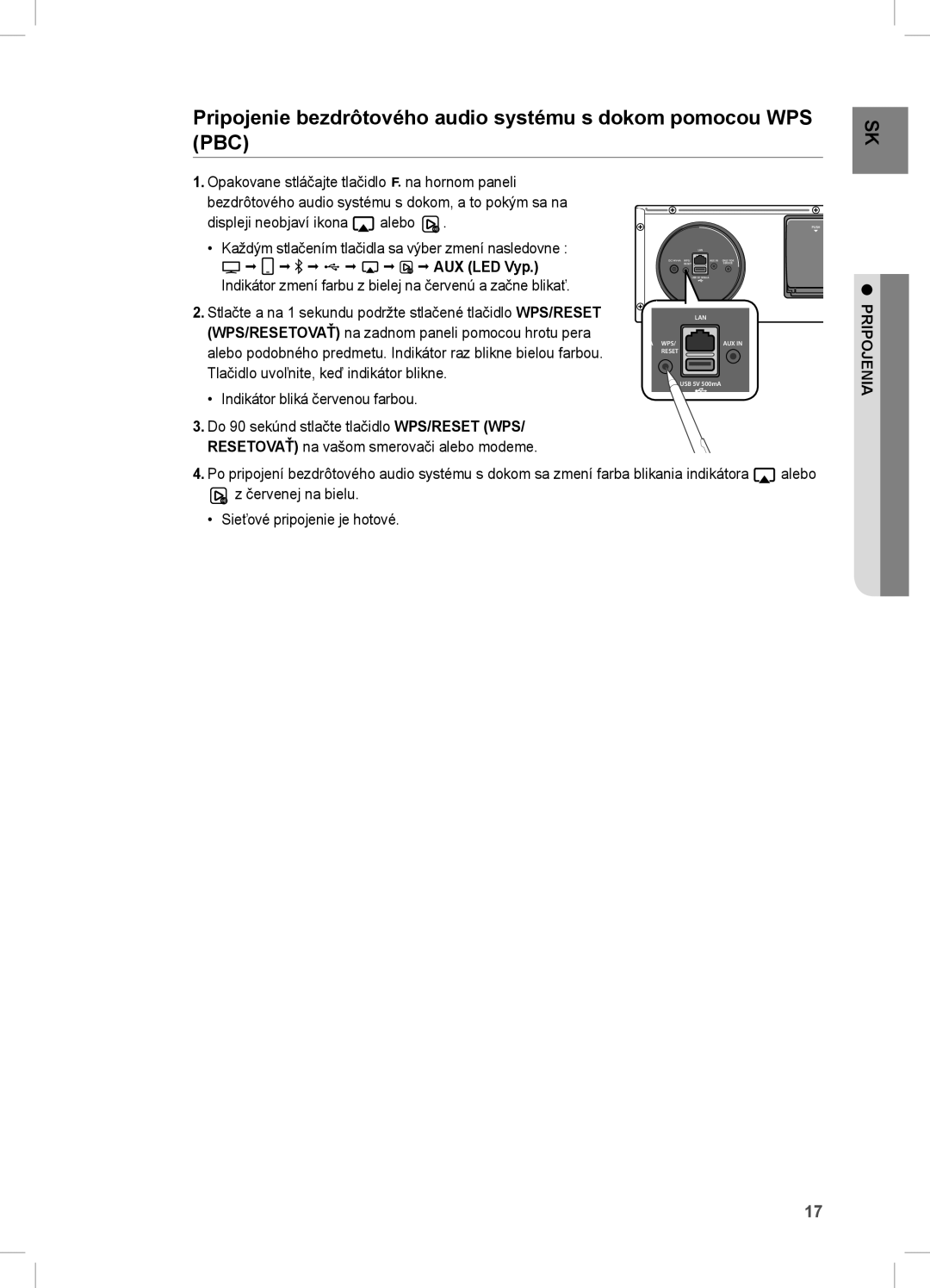 Samsung DA-E670/XE manual Wps 