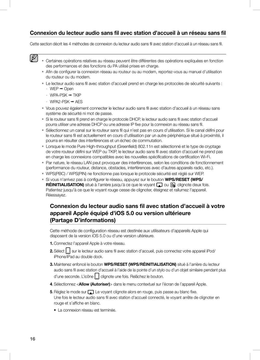 Samsung DA-E750/XN, DA-E750/EN, DA-E751/EN, DA-E750/ZF, DA-E751/XE, DA-E750/XE manual Réessayez 