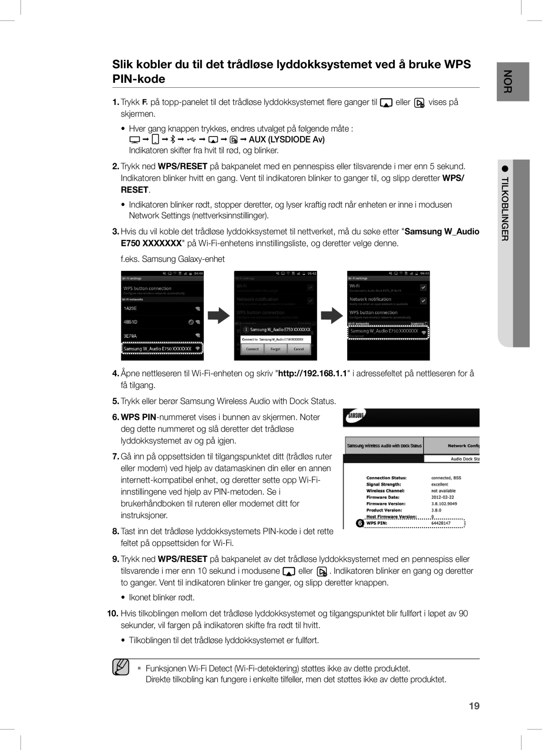 Samsung DA-E750/XE, DA-E751/XE manual Nor 