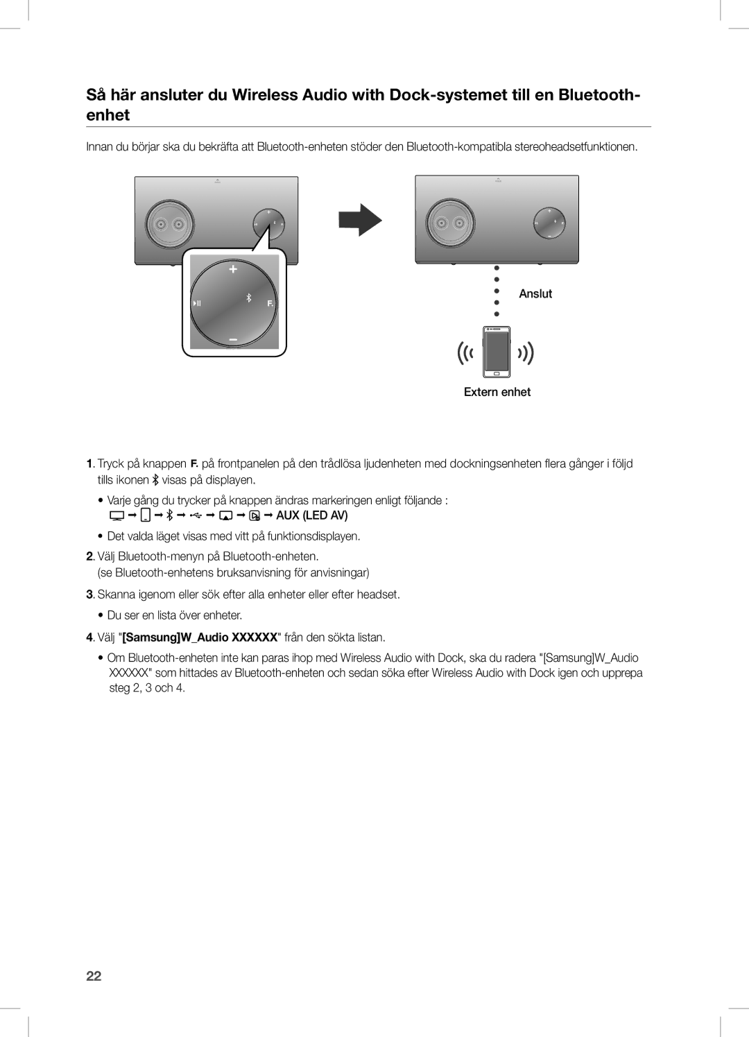 Samsung DA-E751/XE, DA-E750/XE manual Dock 