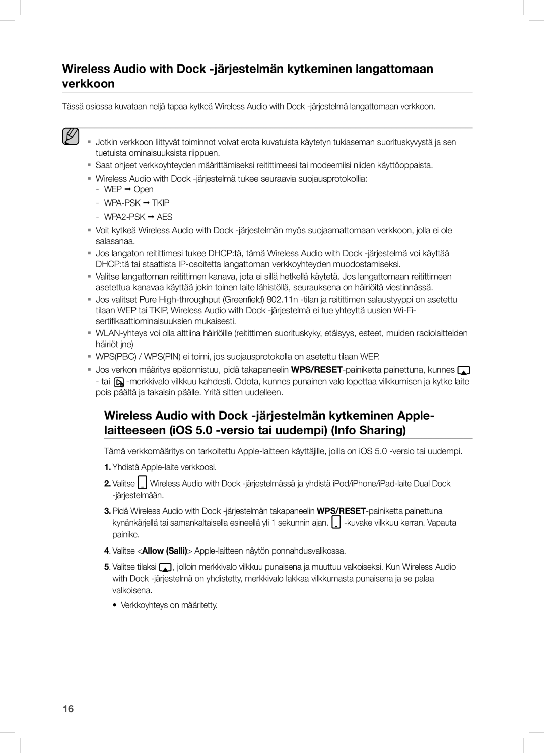 Samsung DA-E751/XE, DA-E750/XE manual WPA-PSK Tkip WPA2-PSK AES 