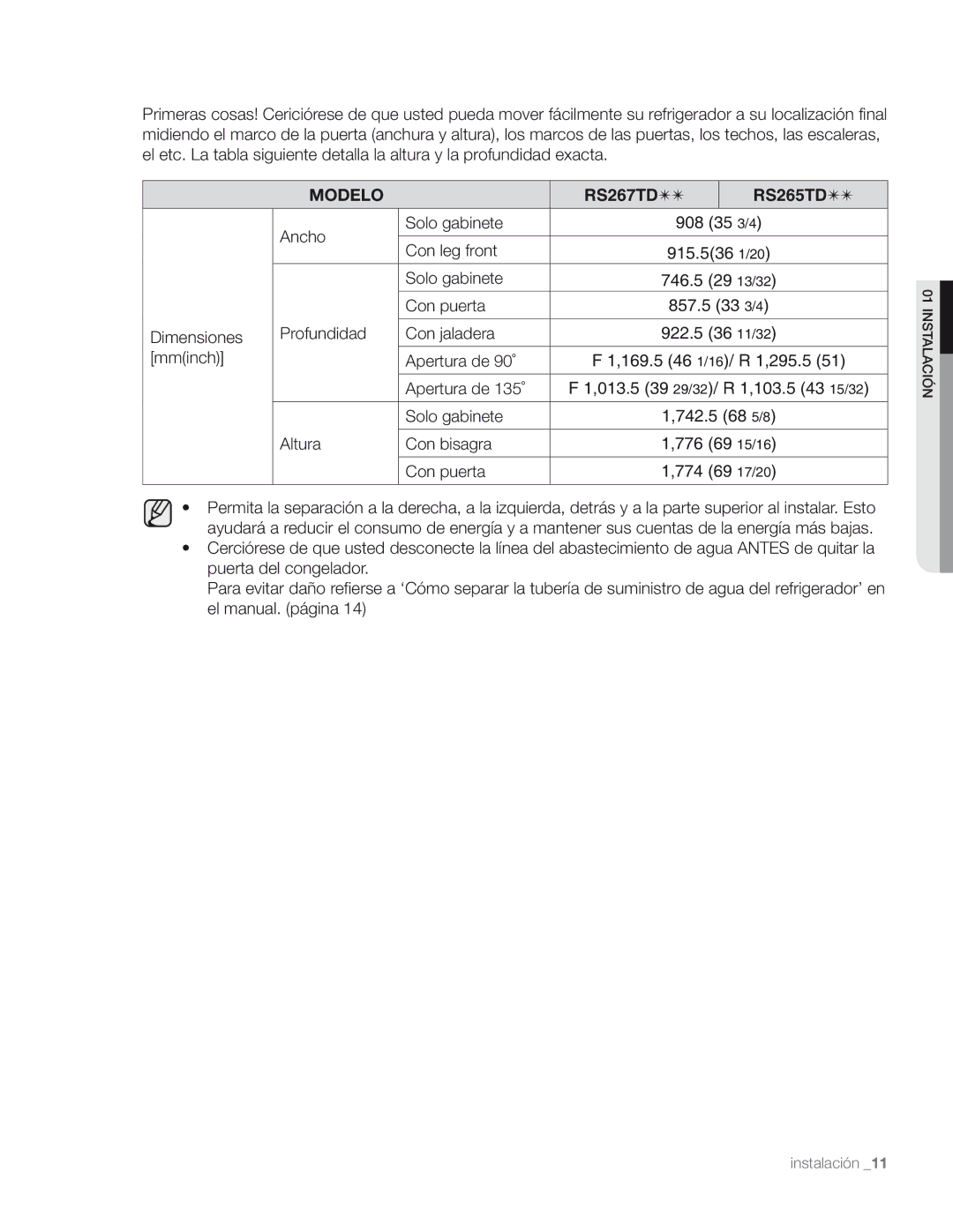 Samsung DA68-01890M user manual Modelo 