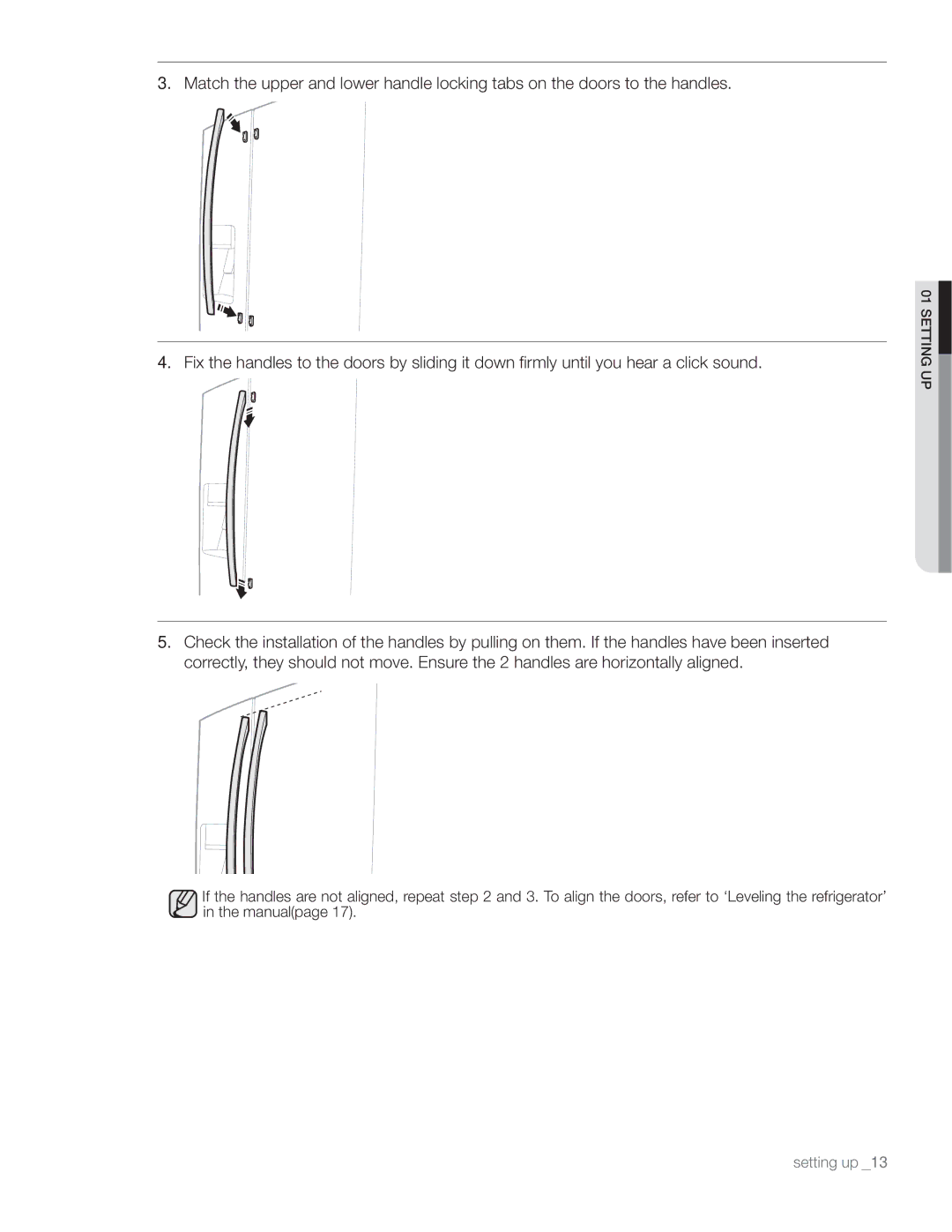 Samsung DA68-01890Q user manual Setting up 