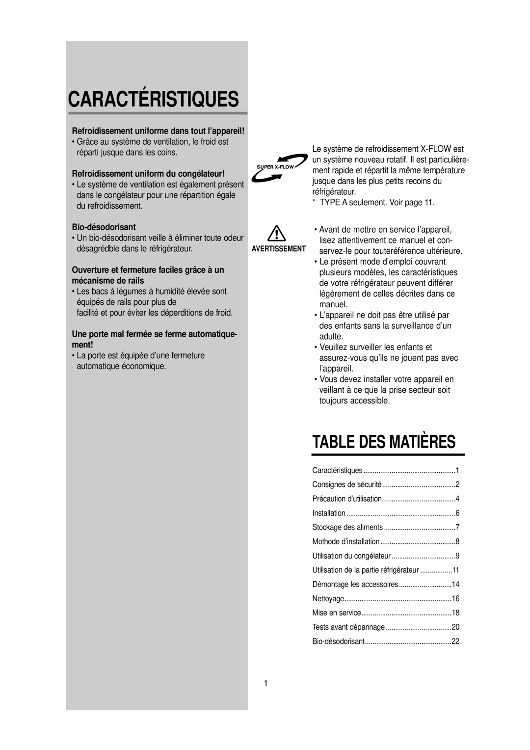 Samsung DA99-00477C manual Refroidissement uniforme dans tout l’appareil, Refroidissement uniform du congélateur, Ment 