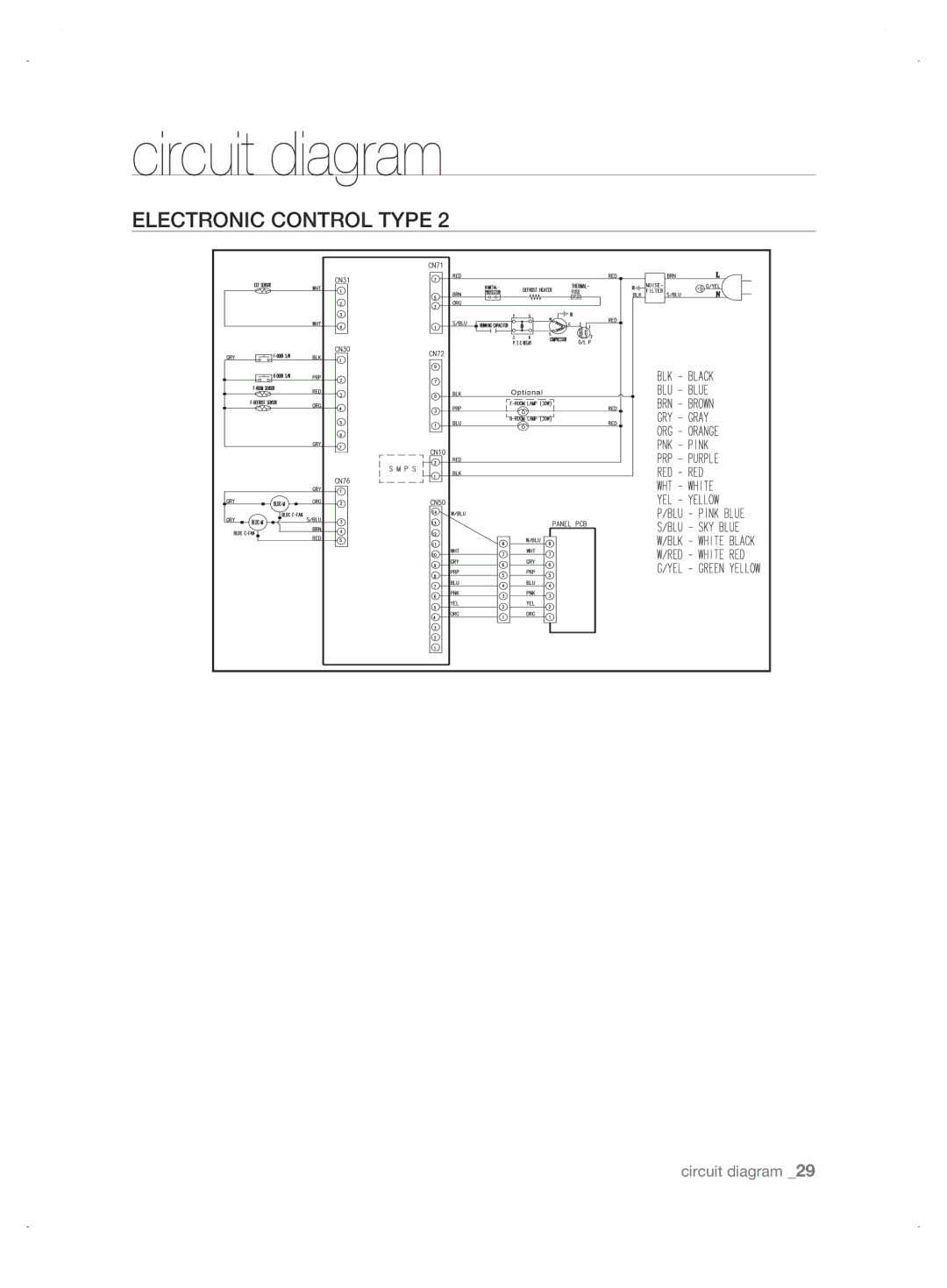 Samsung DA99-01906A user manual ELECtroniC ControL tyPE 