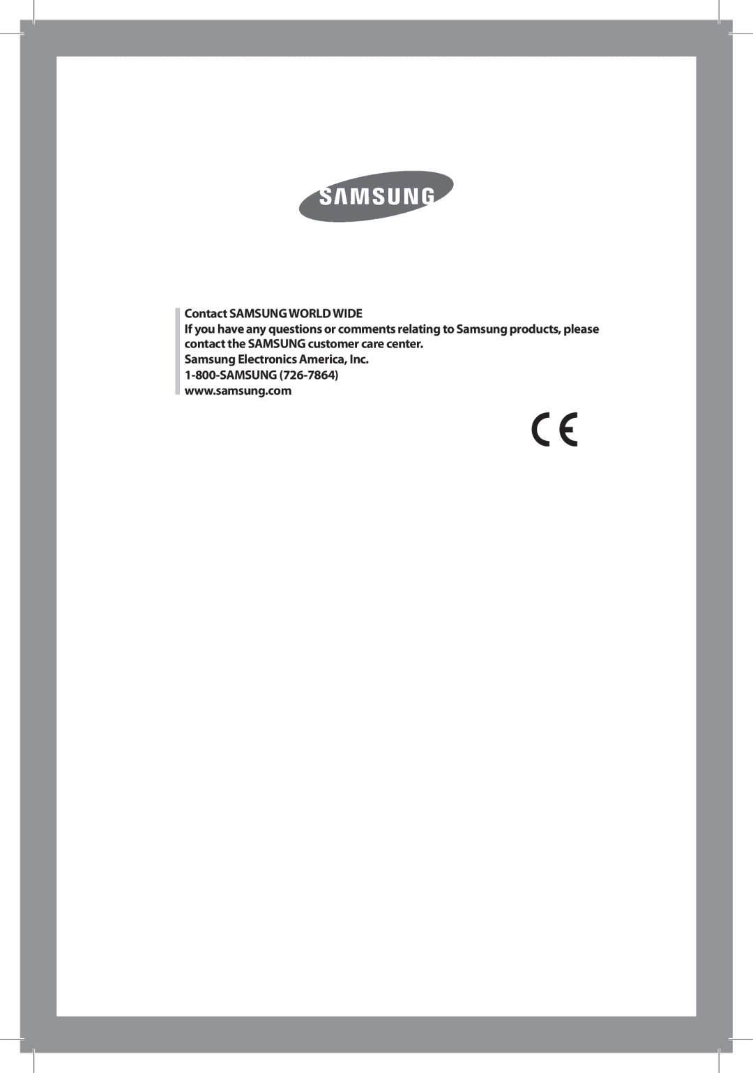 Samsung DC68-02312A-04 owner manual 