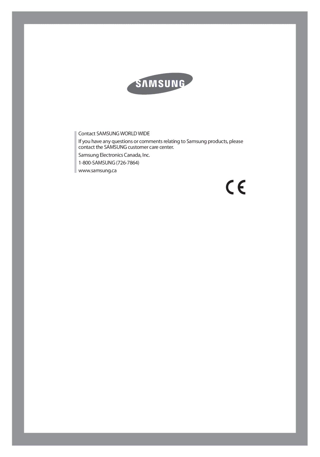 Samsung DC68-02347B-05 owner manual 