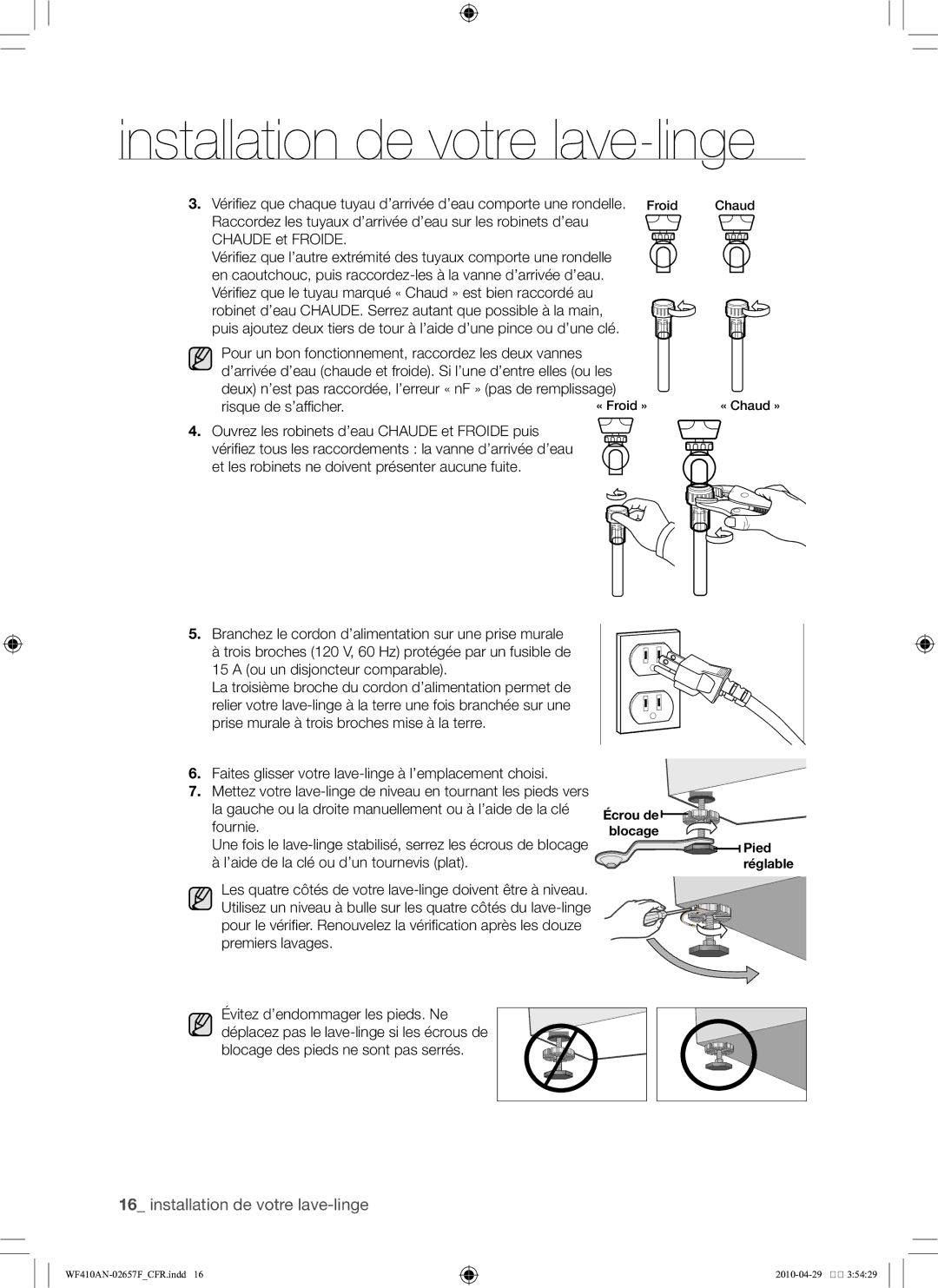 Samsung DC68-02657F user manual Risque de s’afficher, Fournie 