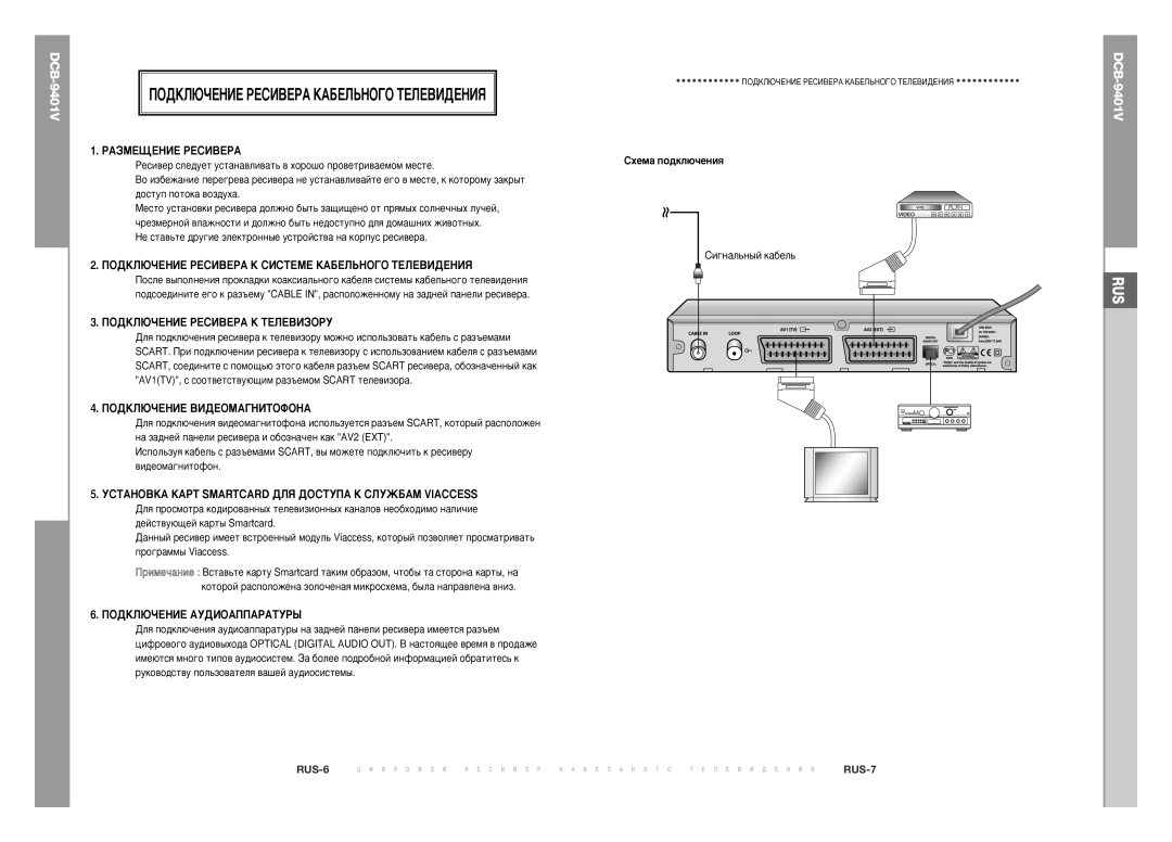 Samsung DCB-9401V manual ÈéÑäãûóÖçàÖ êÖëàÇÖêÄ äÄÅÖãúçéÉé íÖãÖÇàÑÖçàü 