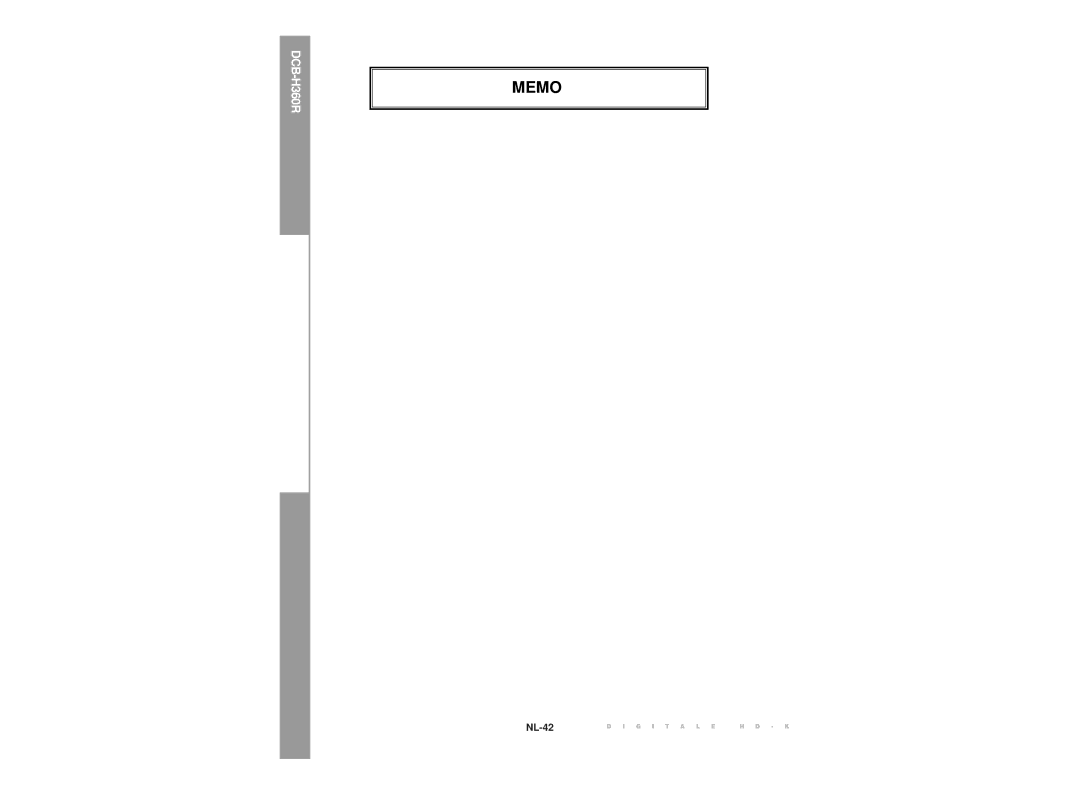 Samsung DCB-H360R manual NL-42 