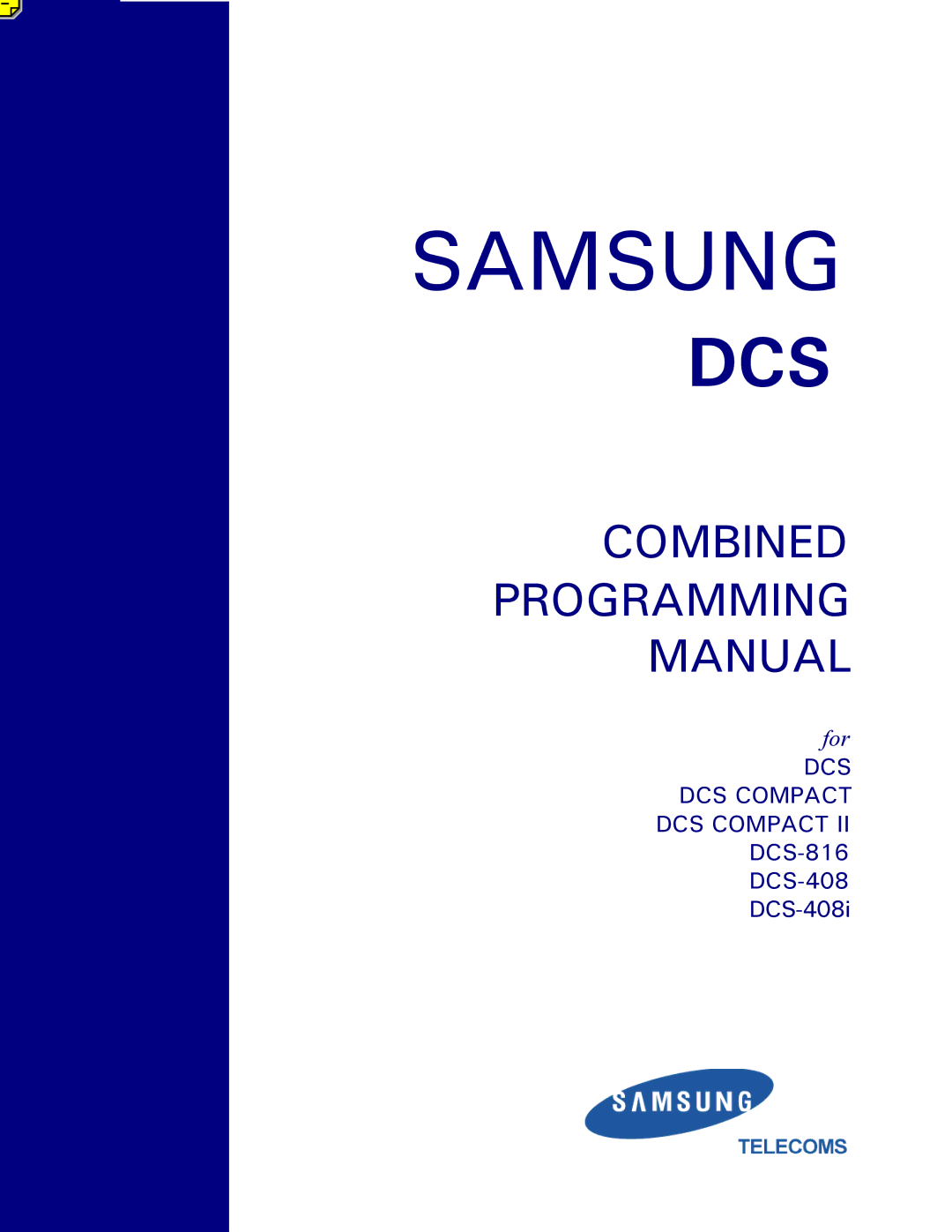 Samsung DCS-408I manual Samsung 