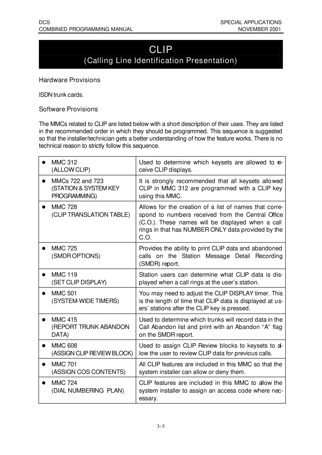 Samsung DCS-408I manual Clip 