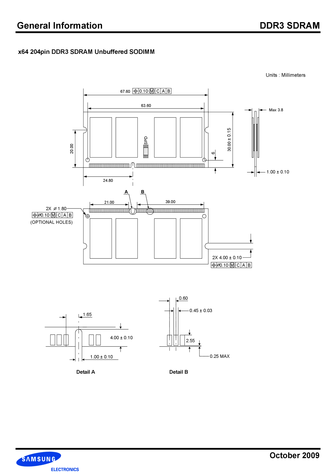 Samsung manual X64 204pin DDR3 Sdram Unbuffered Sodimm 