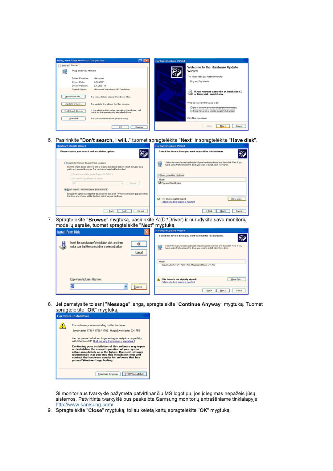 Samsung DE17PSQAQ/EDC, DE19PSQAQ/EDC, GS19ESSS/EDC manual 