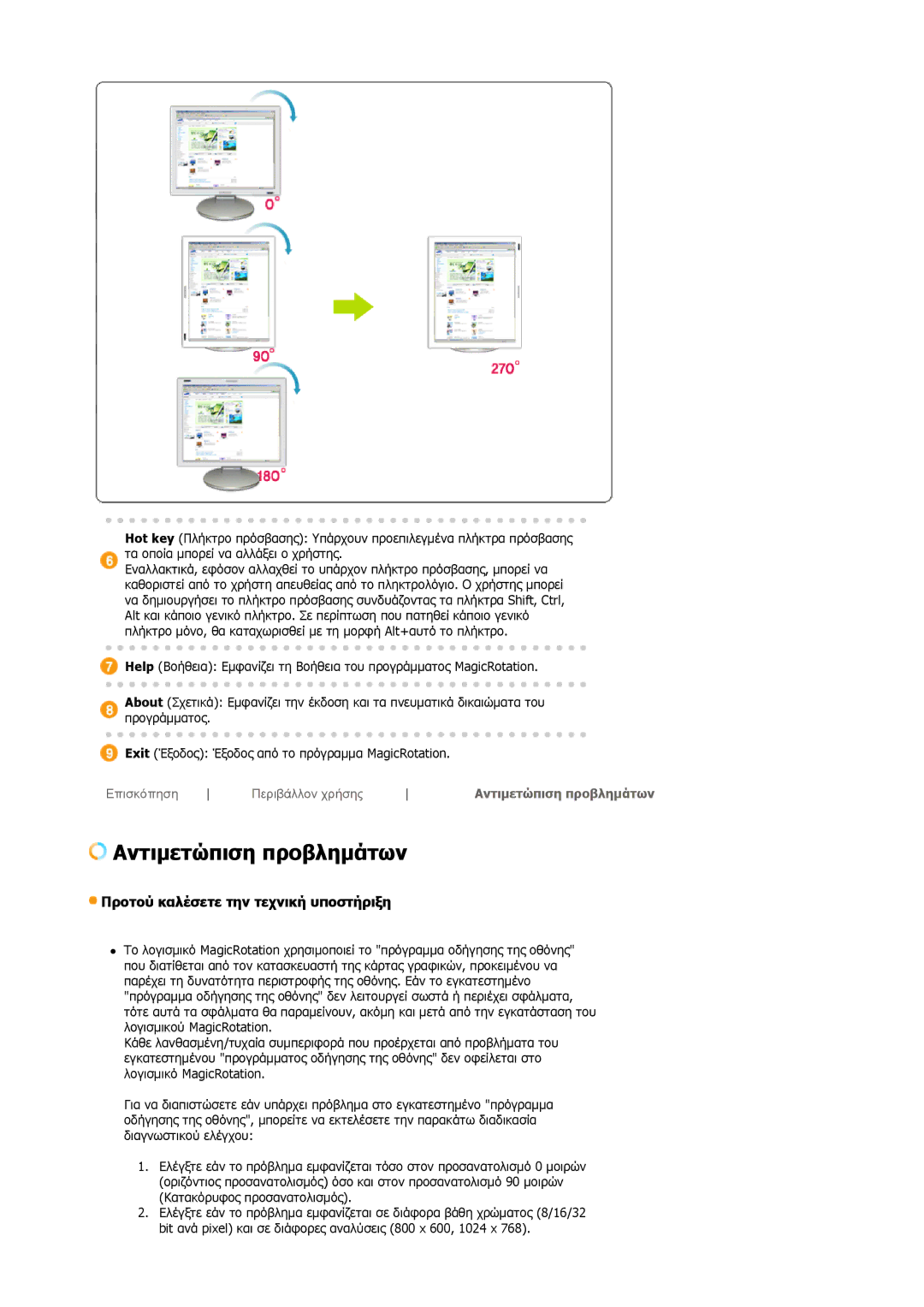 Samsung DE17PSQAQ/EDC, GS19ESSS/EDC manual Αντιμετώπιση προβλημάτων 