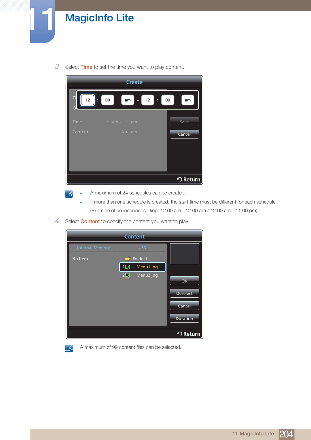 Samsung DE55C, DE40C, DE46C user manual Create 