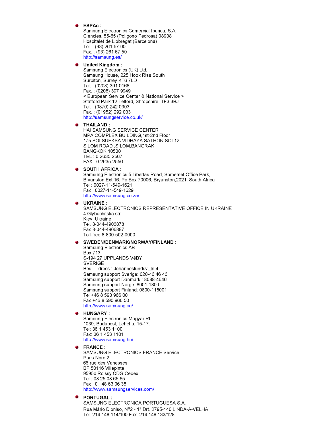 Samsung DI17PSQRV/VNT, DI17PSQRV/EDC, DI17PSQJV/EDC, DI17PSQFV/EDC, DI17PSQAQ/EDC, DI17PSQAQ/VNT manual ESPAс, United Kingdom 