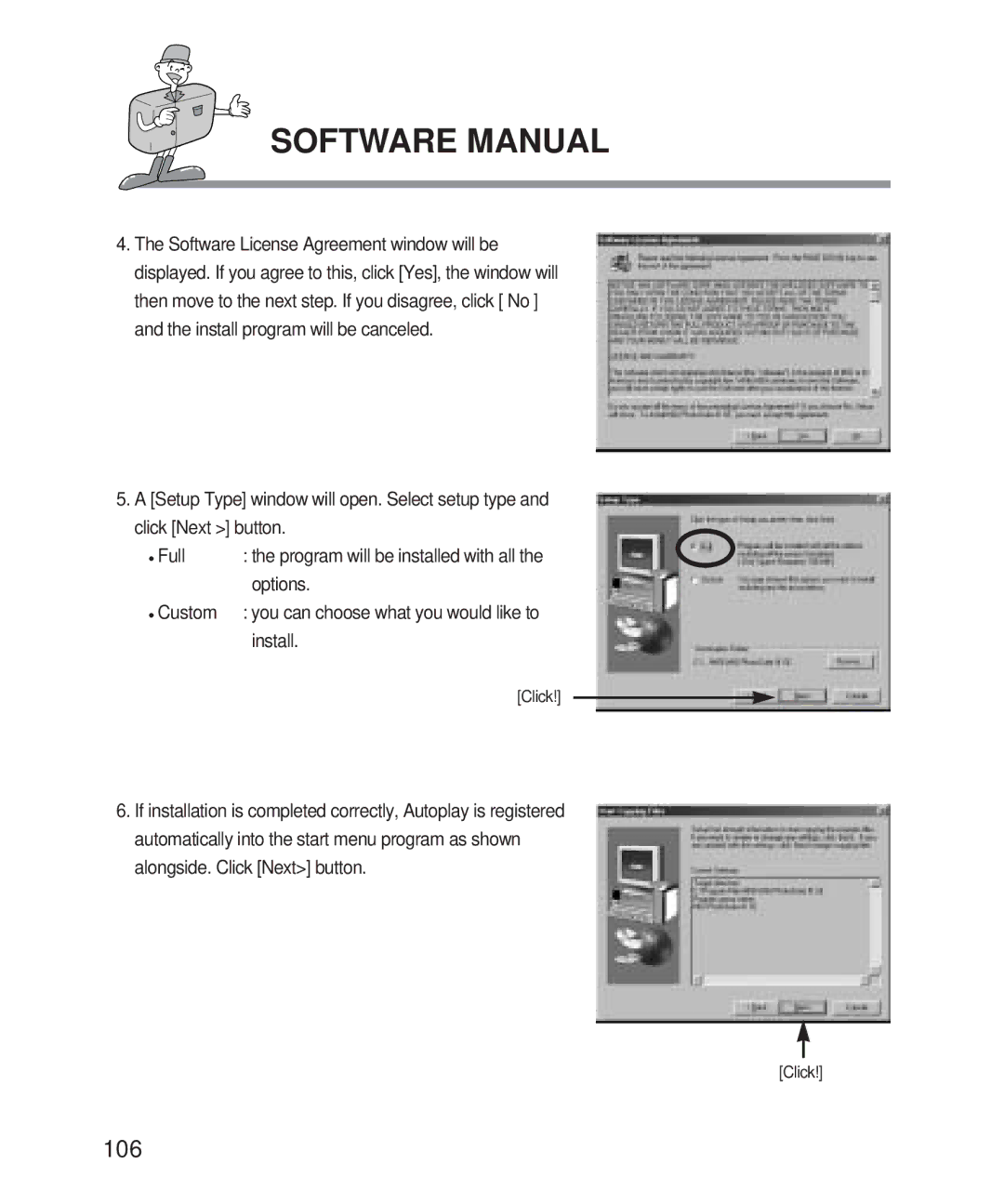 Samsung Digimax 101 manual Options, Custom, Install 