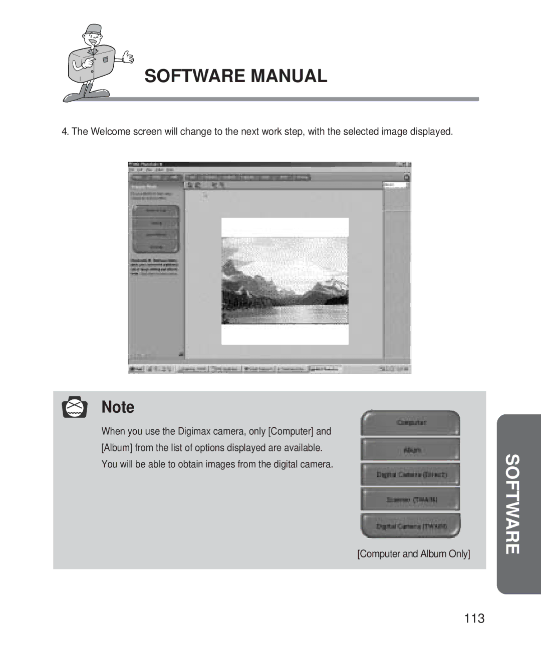 Samsung Digimax 101 manual Computer and Album Only 