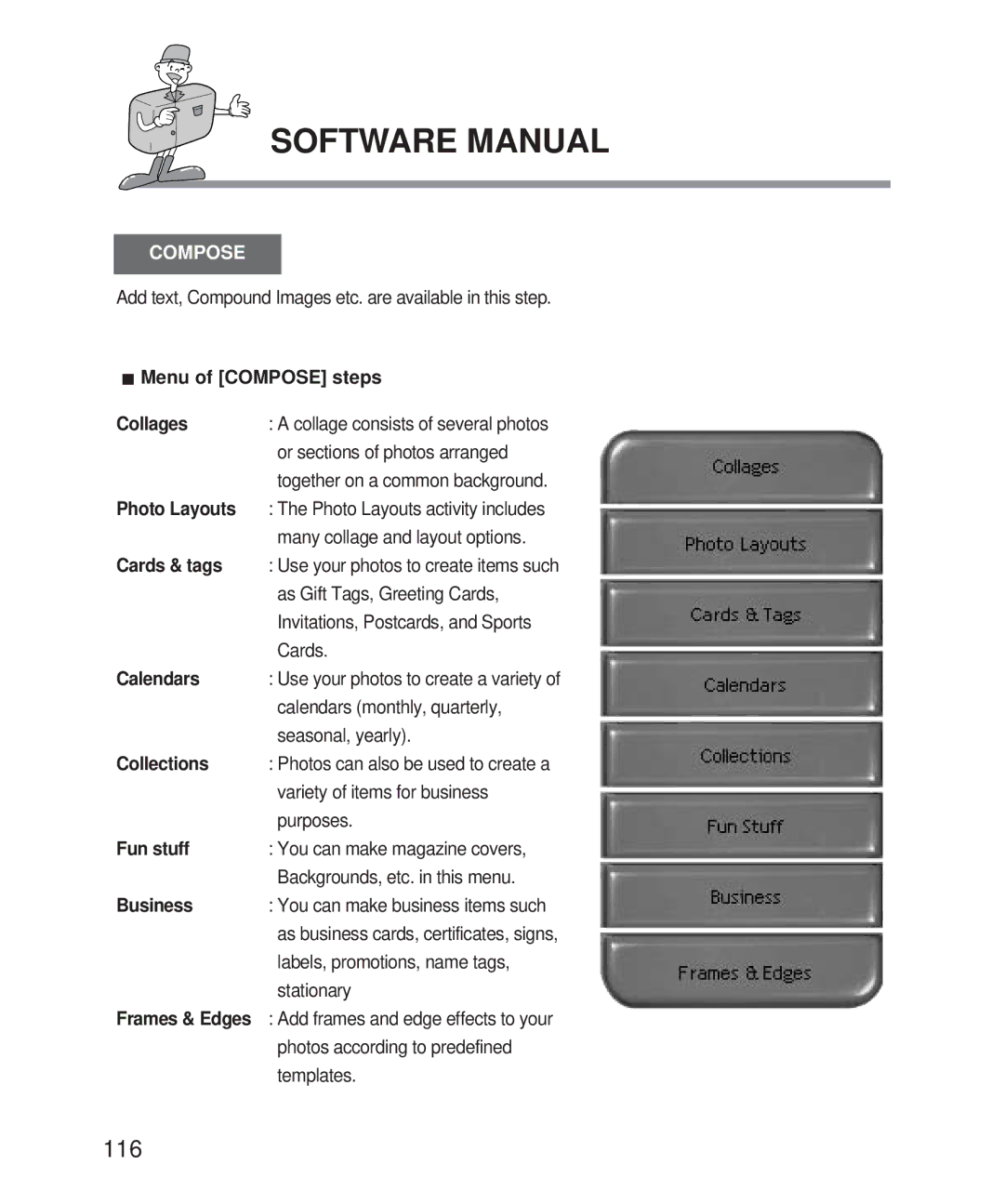 Samsung Digimax 101 manual Compose 