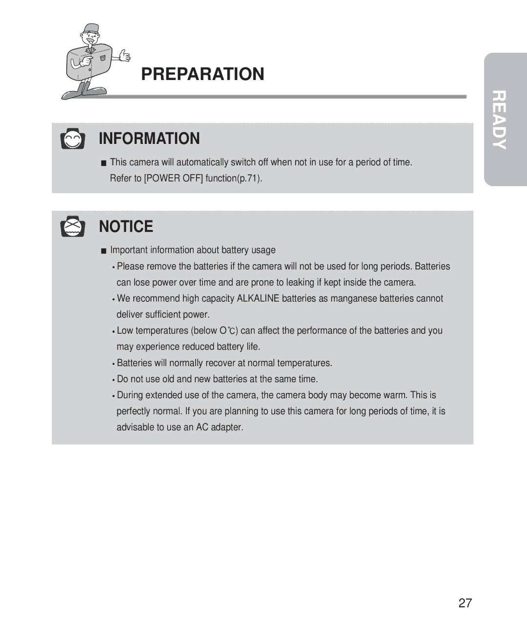 Samsung Digimax 101 manual Ready 