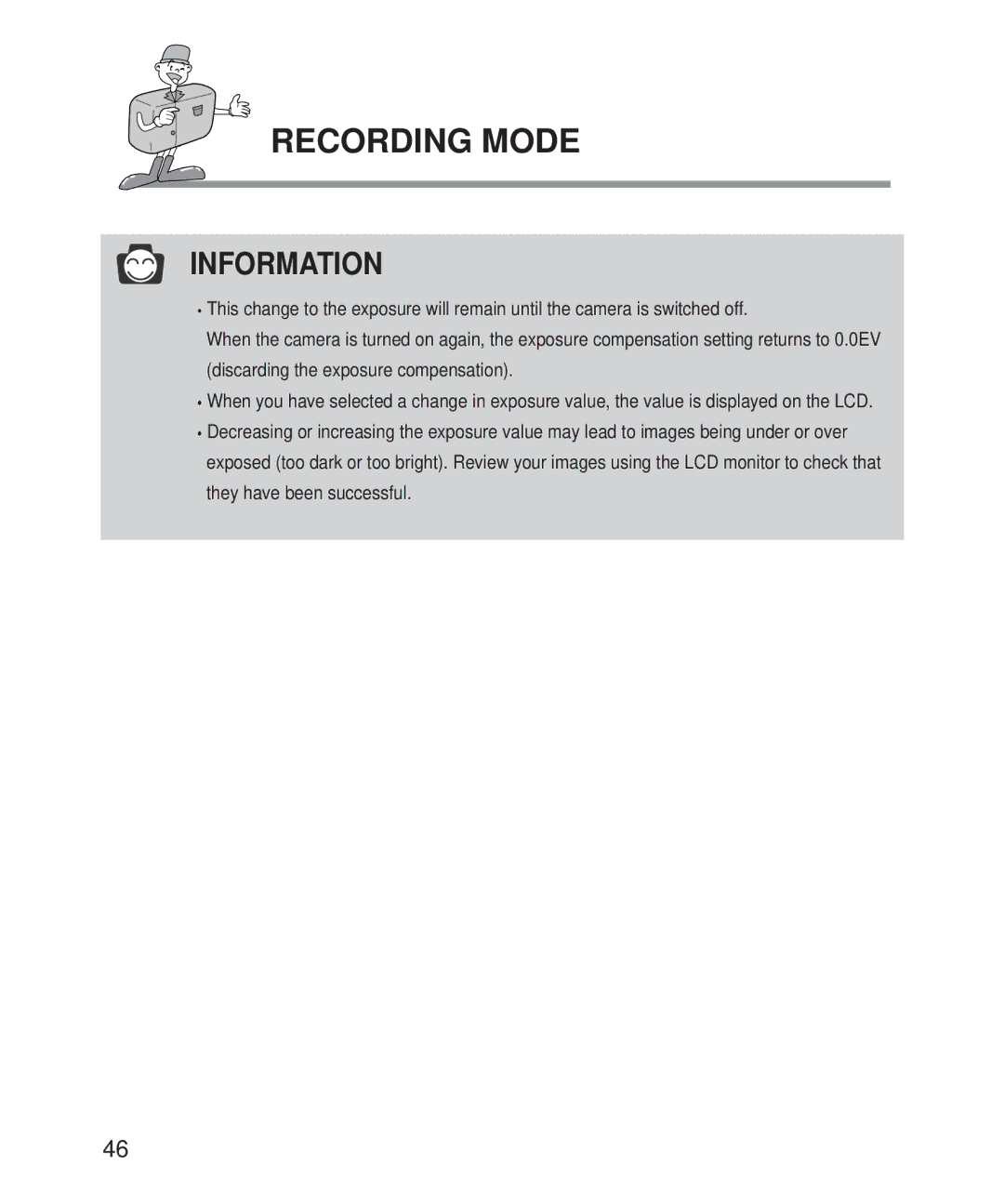 Samsung Digimax 101 manual Information 