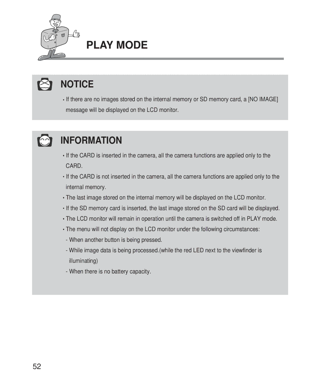 Samsung Digimax 101 manual Information 