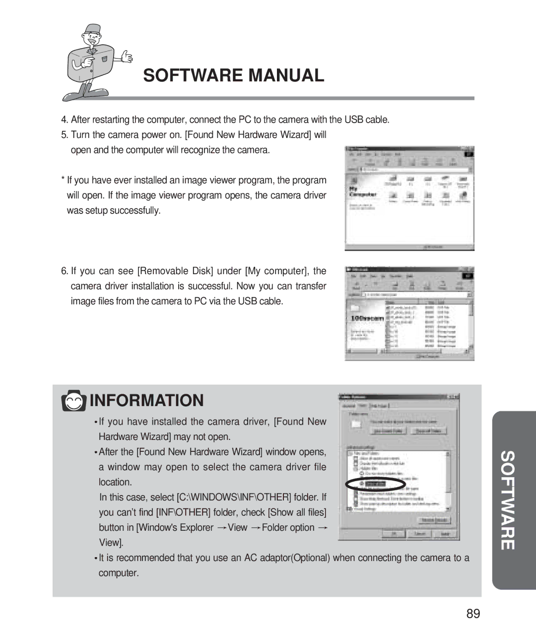 Samsung Digimax 201 manual Information 