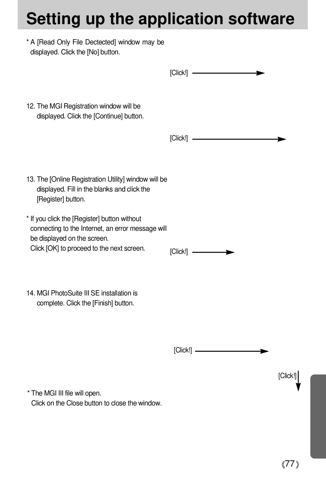 Samsung Digimax 202 manual MGI III file will open 