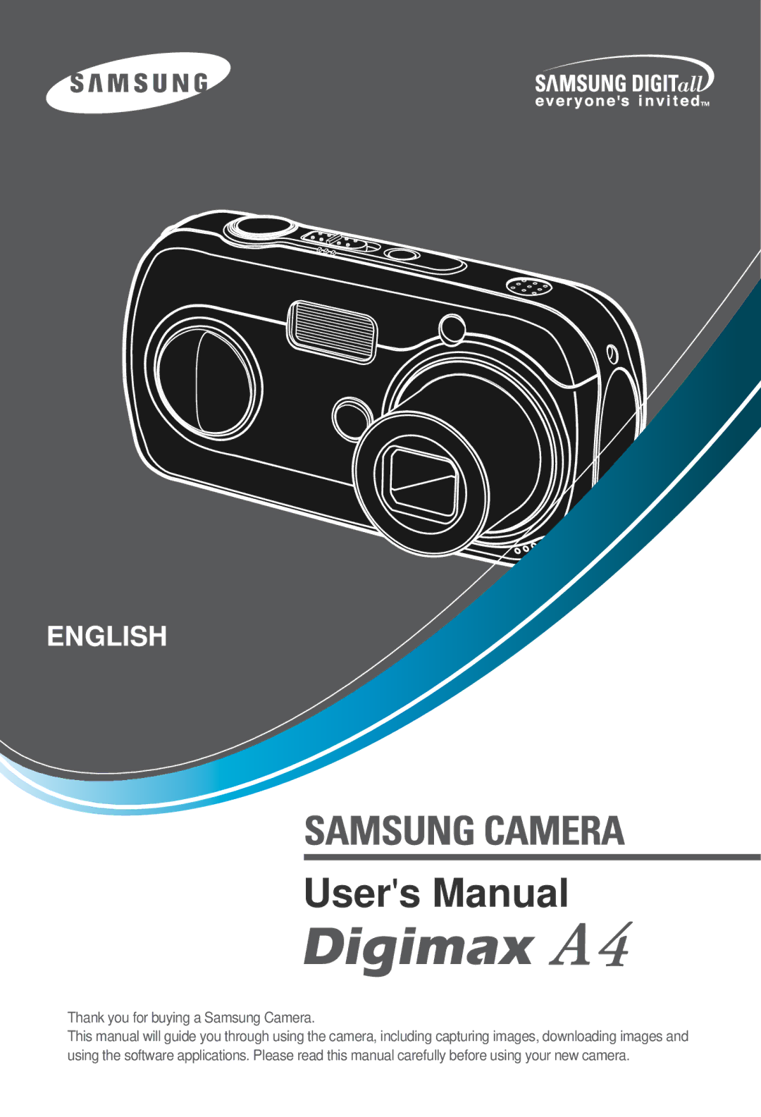 Samsung Digimax A4 user manual English 