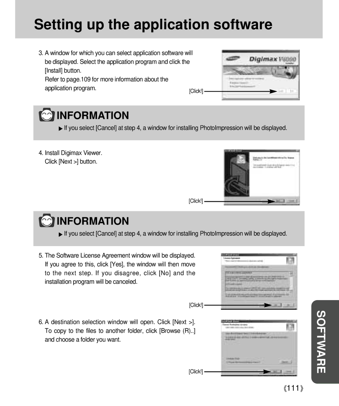 Samsung Digimax V4000 manual 111 