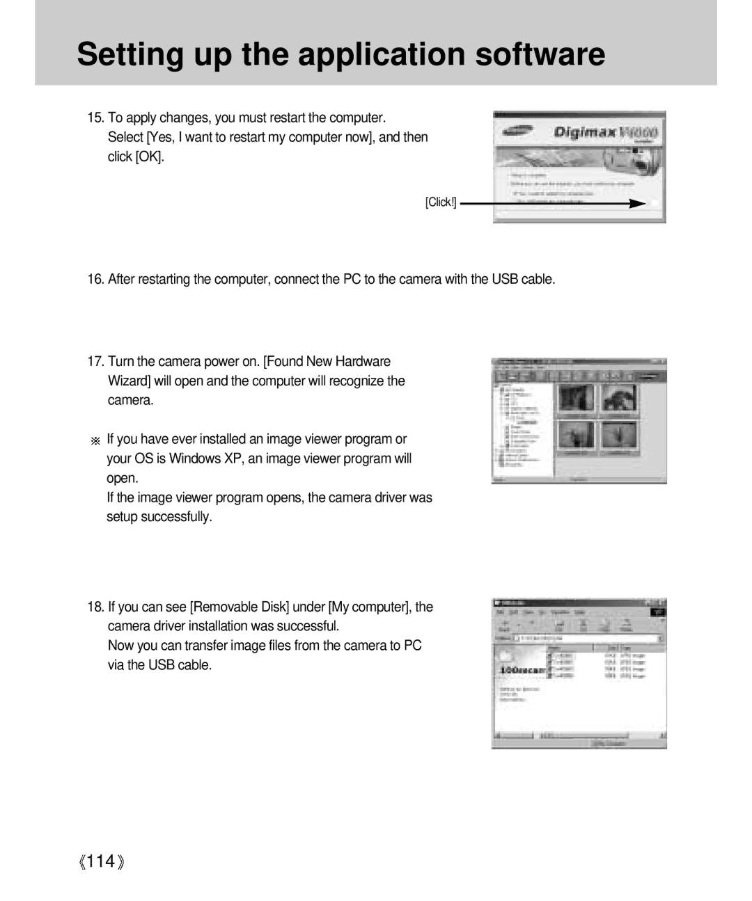 Samsung Digimax V4000 manual 114 