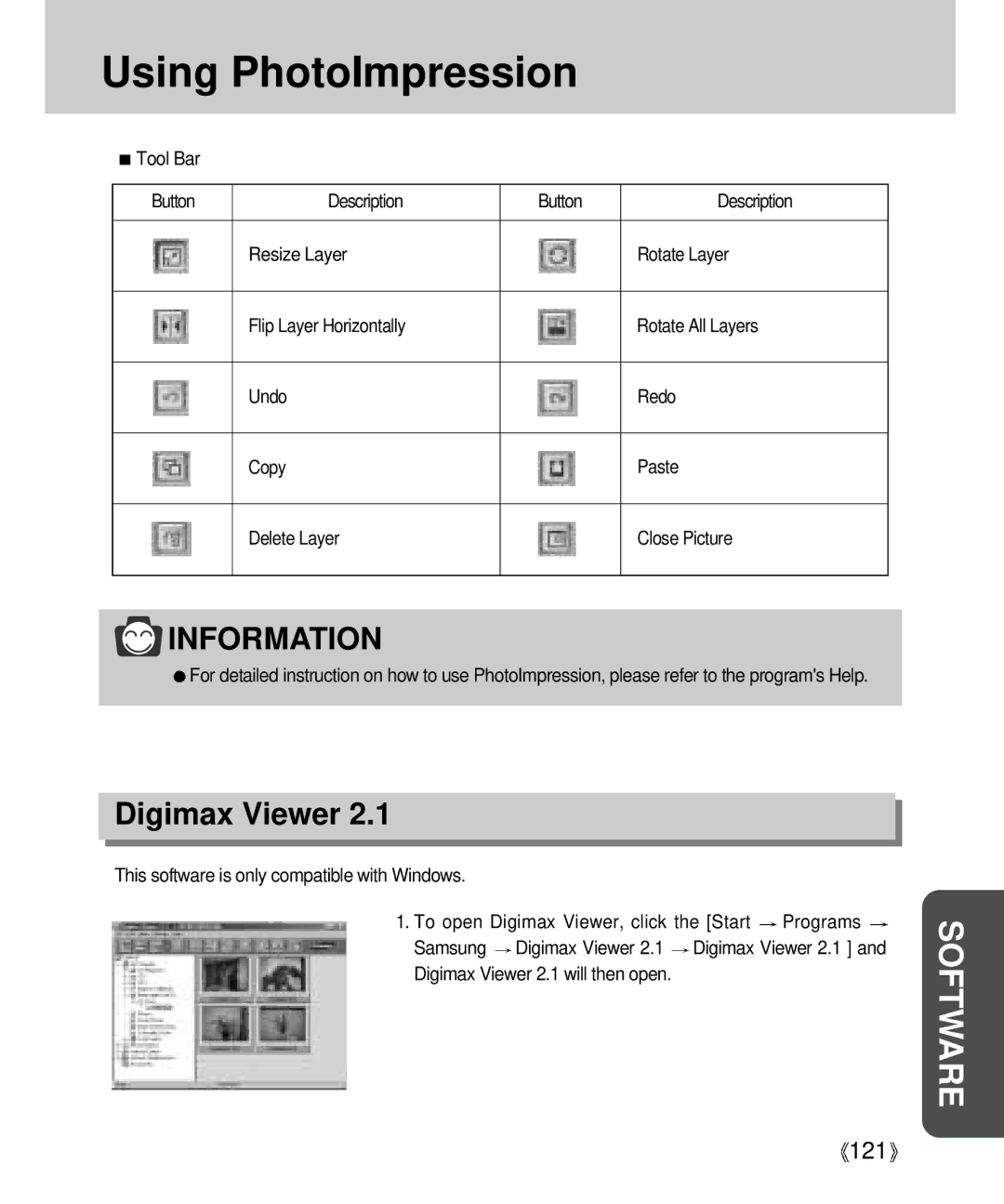 Samsung Digimax V4000 manual Digimax Viewer 