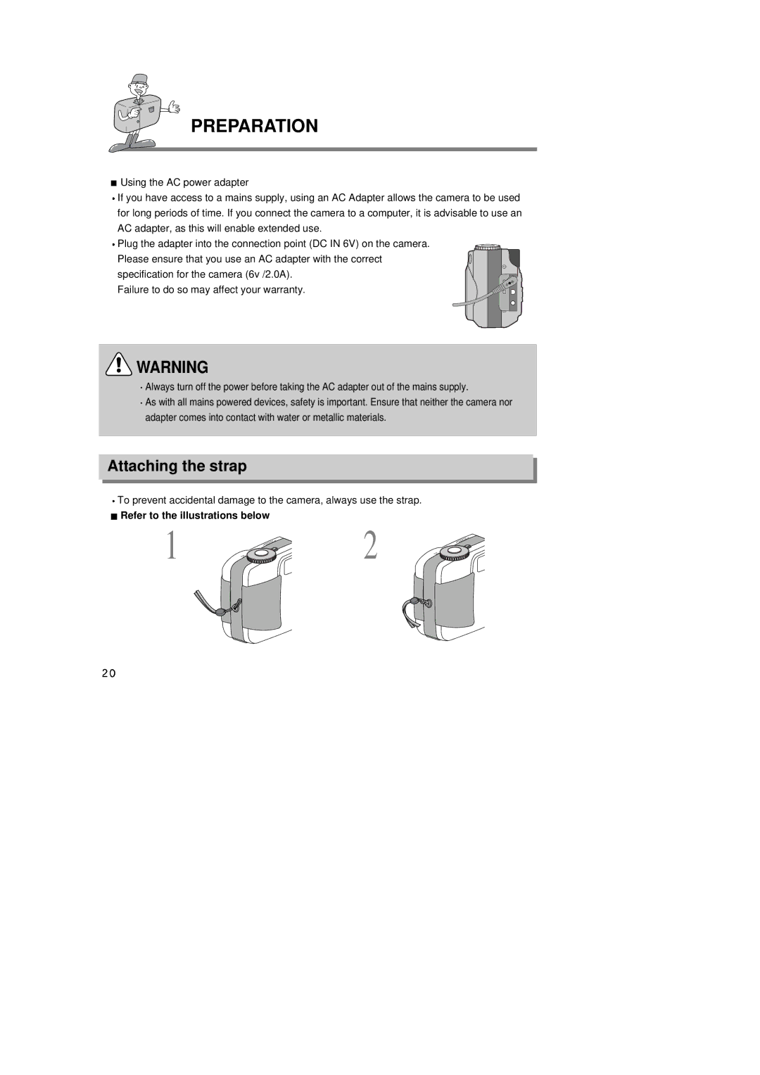 Samsung Digimax350 SE manual Attaching the strap 