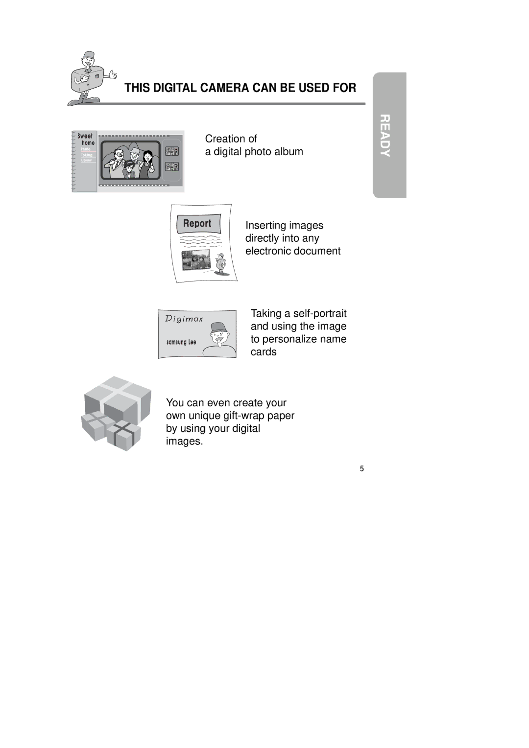 Samsung Digimax350 SE manual This Digital Camera can be Used for 