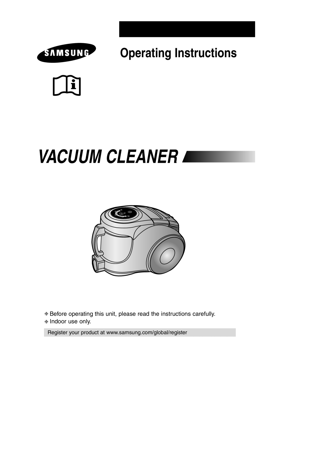 Samsung SC8551, DJ68-00330A operating instructions Vacuum Cleaner 